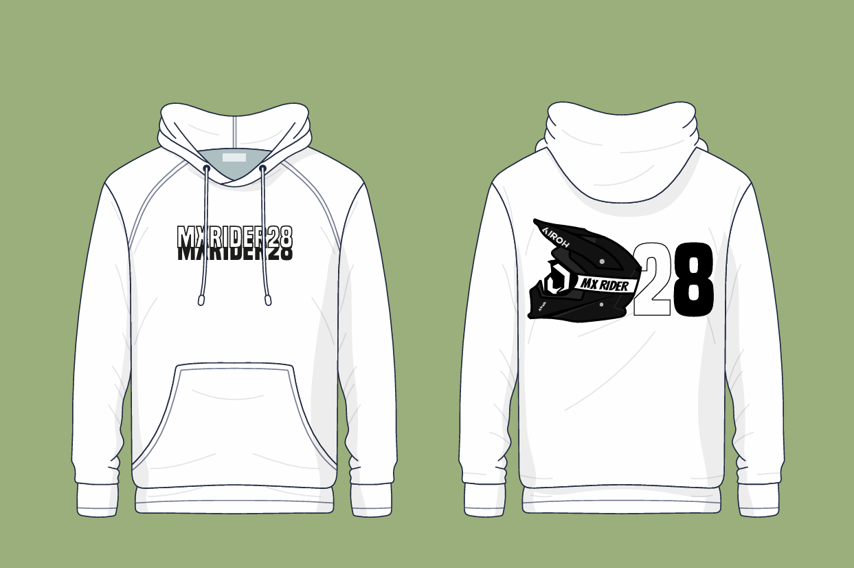Bluza MxRider28 Czarno-biała