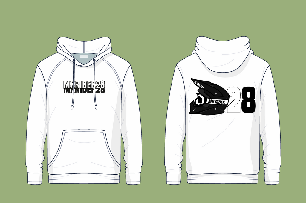 Bluza MxRider28 Czarno-biała