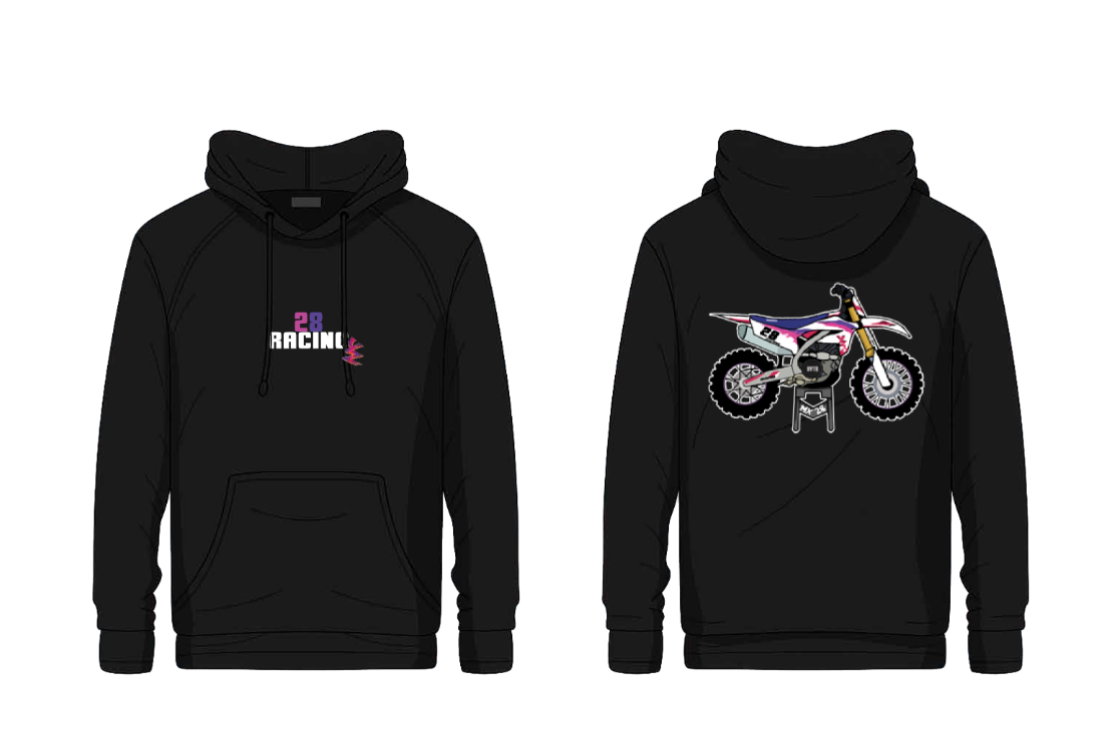 Bluza 28Racing - yamaha yz 50th Czarna