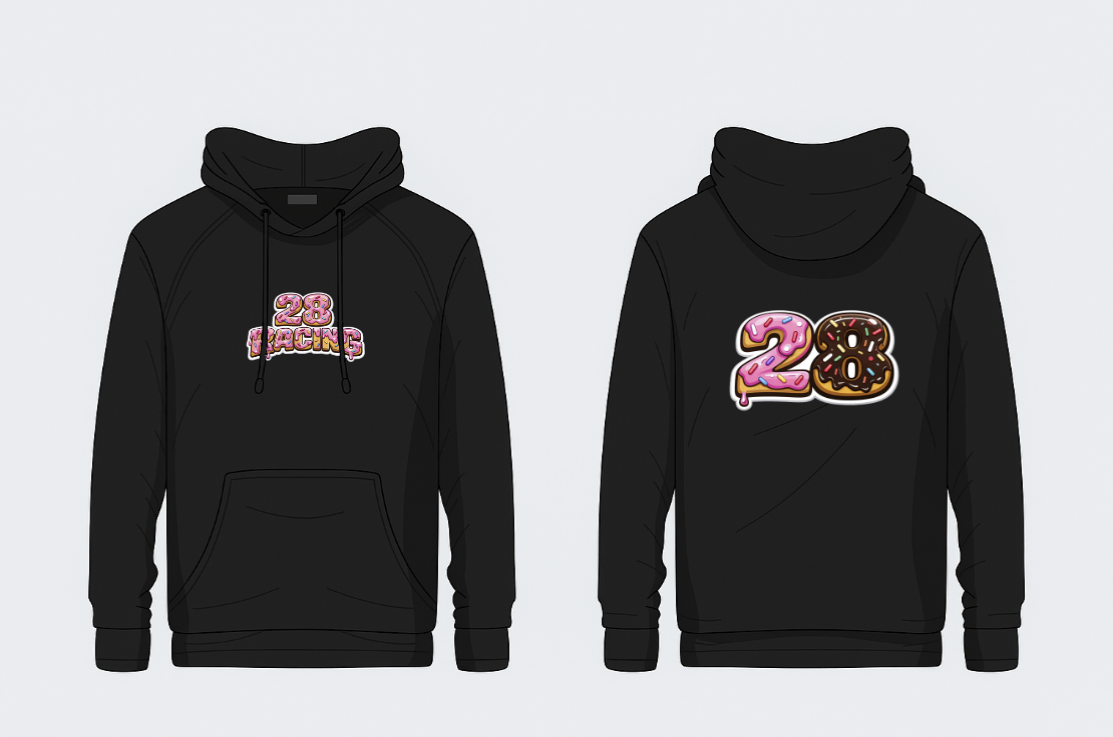 Bluza 28Racing czarna - Donut